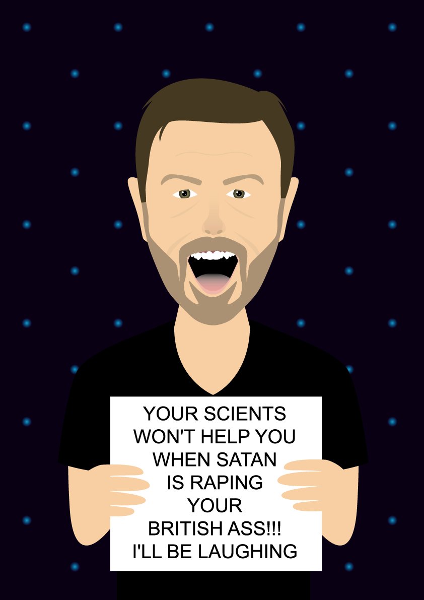 PortraitsByBM's tweet image. Ricky Gervais - Humanity (2018) #Humanity #RickyGervais #RickyGervaisHumanity @rickygervais
