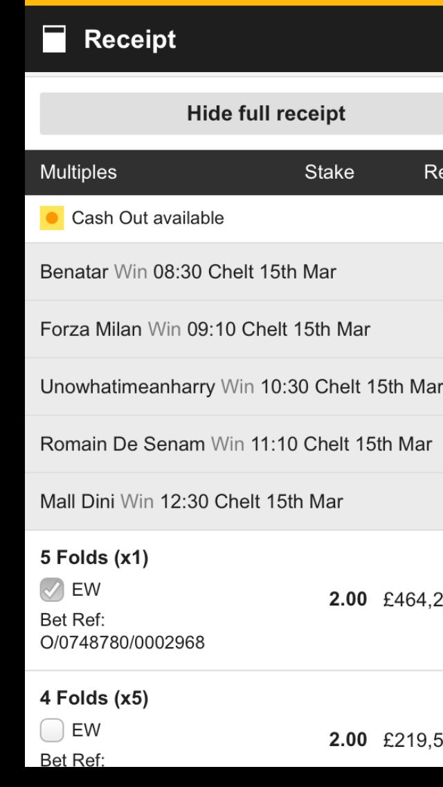 comeracingtips's tweet image. 5 bets for today at cheltenham day 3!