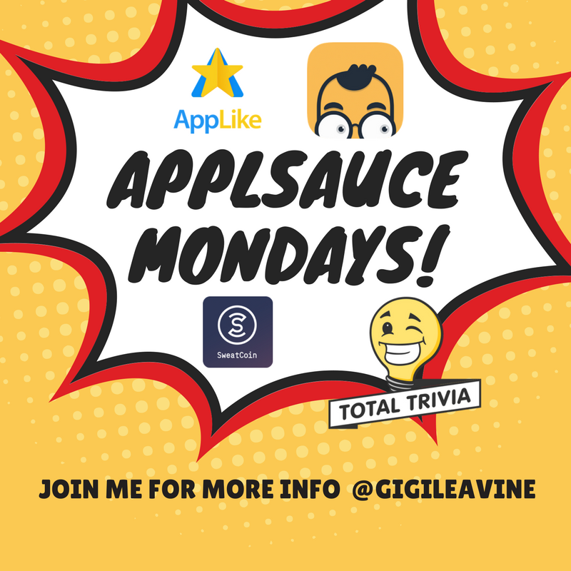 KIGTV's tweet photo. Tune in every #Monday for #ApplsauceMondays with #gigileavine for some amazing deals! #sweatcoin #earny #totaltrivia #Applike #promotion #radio #socialmediamarketing #kigtv #teamgigi #askgigilive #heimediagroup #auntgigihouse https://t.co/s1htsunyxD