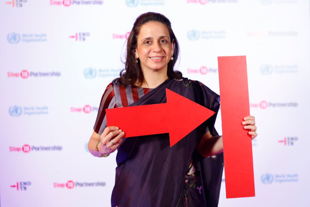 StopTB's tweet photo. @SaminaVazirallipledges her support to #EndTB on behalf of @Cipla_Global at the Stop TB Partnership's private sector constituency dinner last night in New Delhi https://t.co/UlCls0SnFy