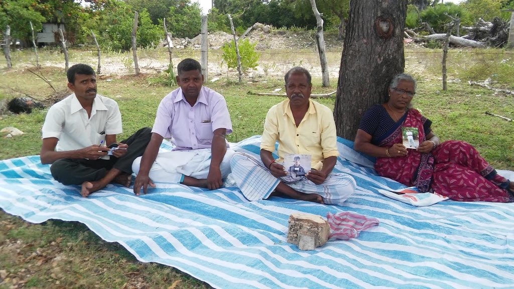 garikaalan's tweet photo. @MaithripalaS Exactly one year ago, on this day, #Maruthankerni protest by relatives of missing persons commenced with four individuals but today it evolved with active participation of more than two hundred persons who are still waiting for truth &amp; justice. #DisappearedSL https://t.co/6IxQPt7TVp