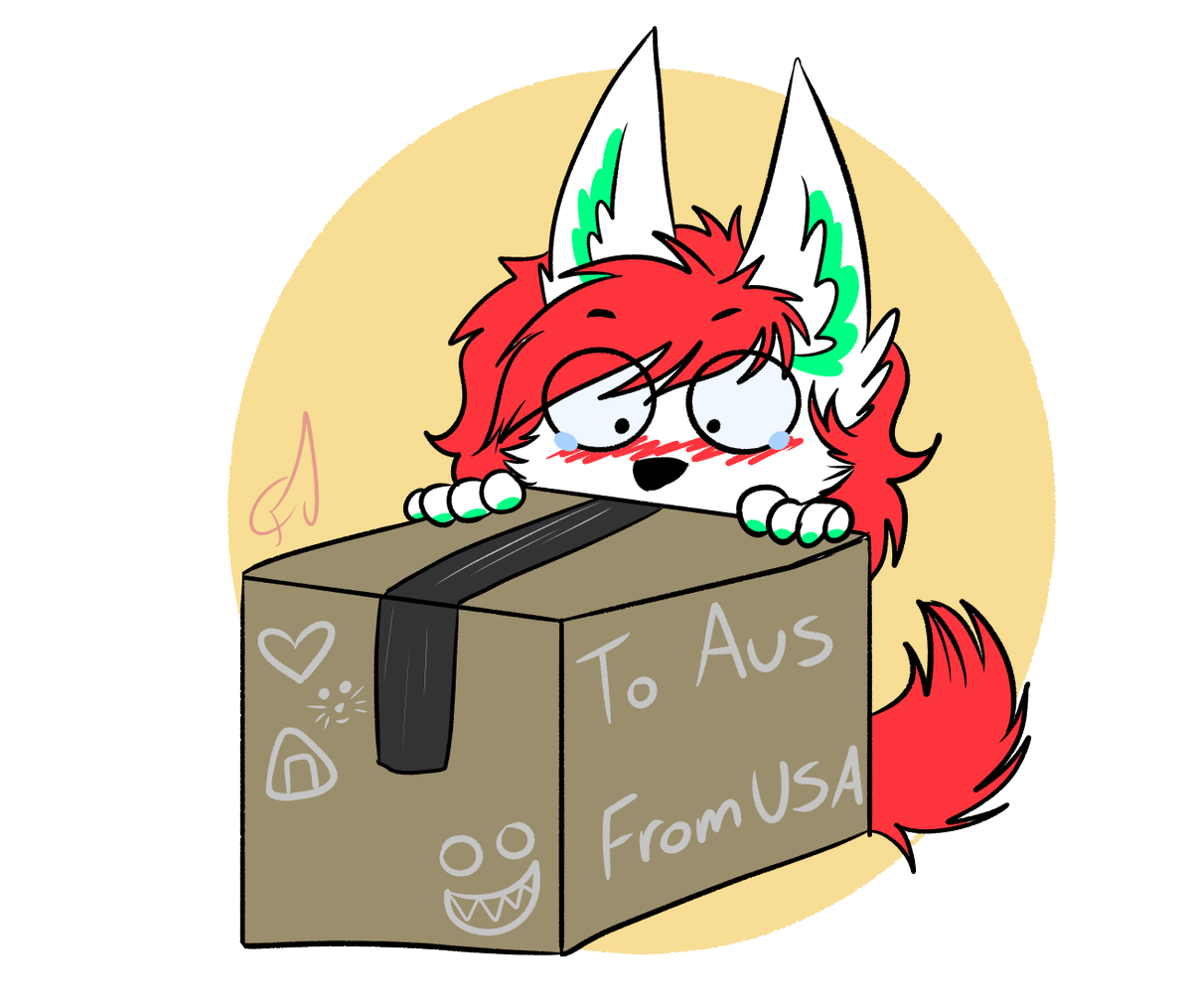 CherryFuzzyButt's tweet photo. OHH WHATS THIS? #boxes #whatinside #ohmygod  #art #furryart https://t.co/fczETWr5yf