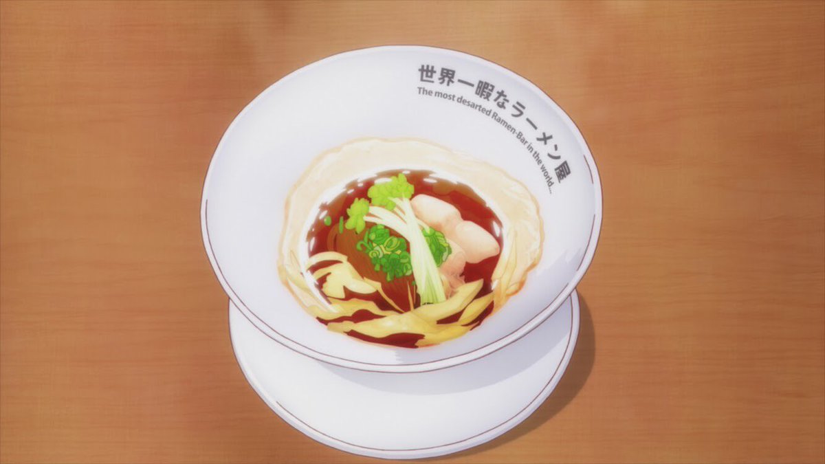 Tvアニメ ラーメン大好き小泉さん 公式 最後は 世界一暇なラーメン屋 さん に 金龍ラーメン 御堂筋店 さん で終了 Ramen Anime