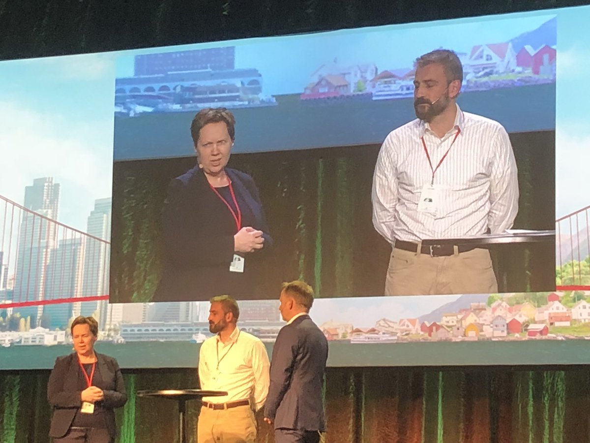 Anne Jacobsen fortel om historia bak  NCE Media og krafta i samlokalisering : Innovasjon skjer ikkje på e-post #Vestlandskonferansen