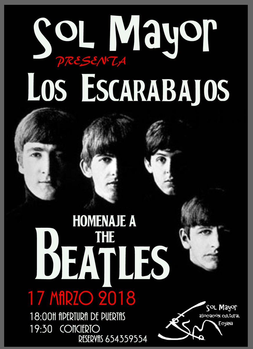 Este Sábado en Sol Mayor homenaje a The Beatles por Los Escarabajos