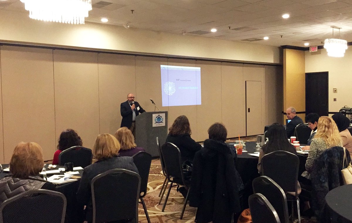 ConnectOneBank's tweet photo. "Collaboration" has begun -- our first seminar focused on helping local #nonprofits GROW! @HudsonFerrisInc founder Edward Leibman is kicking off the day enriching our audience on messaging and telling your non-profit story. #CollabCNOB https://t.co/p0c4M4g2gM
