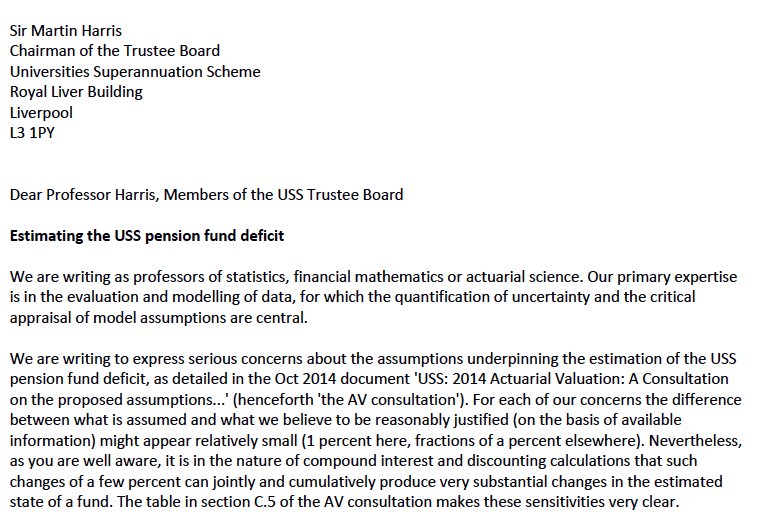 screen shot of start of letter linked to in tweet