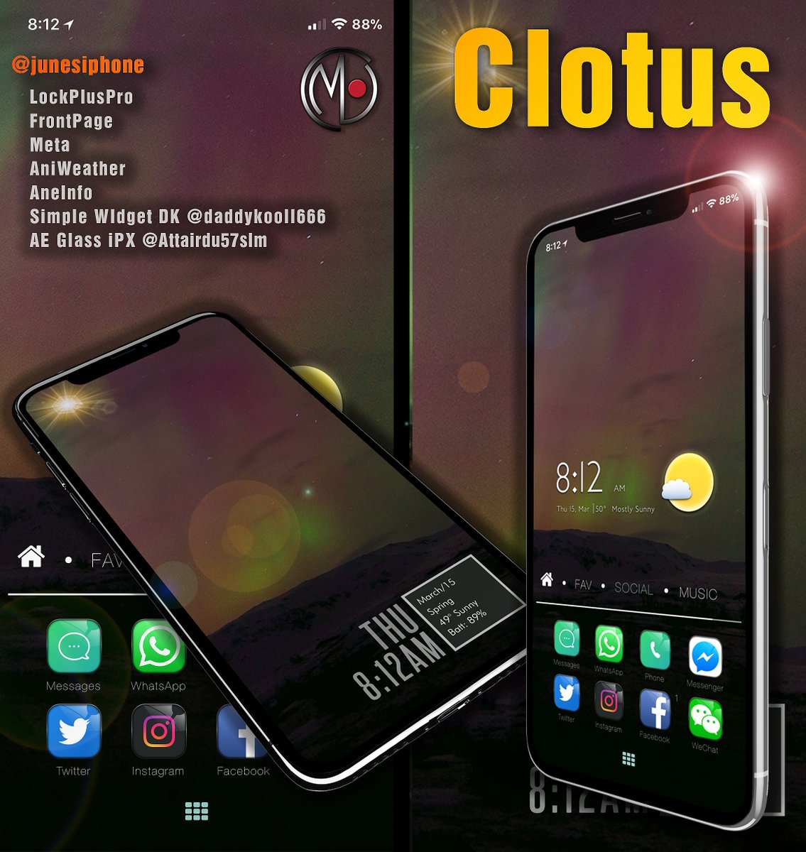 Metaserph's tweet photo. #Clotus #LockPlusPro #FrontPage #Meta #AneInfo #aniWeather @JunesIphone #SImpleWidgetDK @daddykool666 #AEGLassIPX @Attairdu57slm https://t.co/TMpHRNRRNt