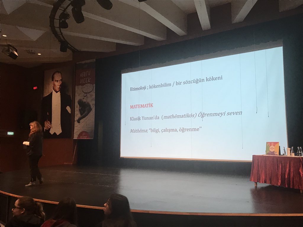 edaydemir's tweet photo. @gizemmaytac in @gomyap sunumu  - girisimcilik - tasarim - matematik @vkvkoio #KocMathWeek18 https://t.co/MuaAqtmGPs