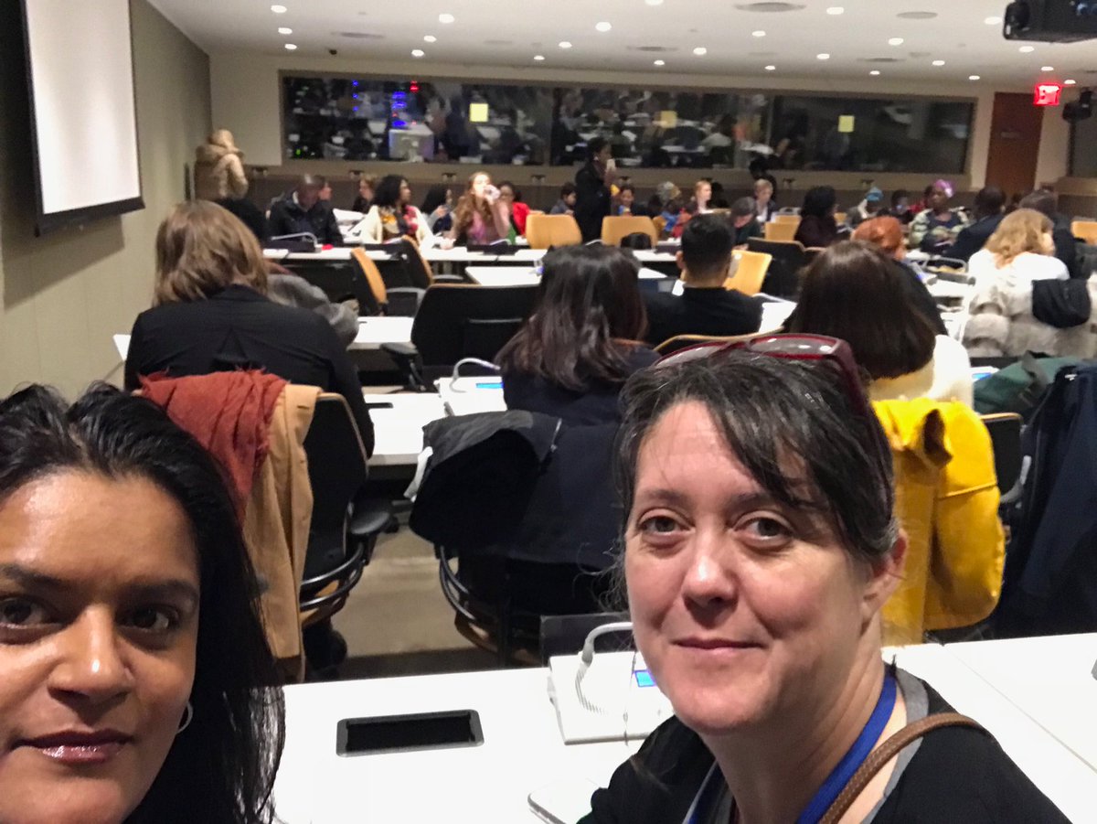 At the UNCSW forum on ending child marriage with Liz Stuart #UNCSW62 @OECTAprez @CanadianLabour