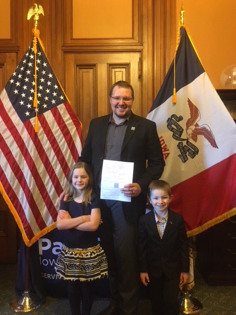 ryan4iowa's tweet photo. Yesterday we made it official. I will be on the ballot to work for responsive representation in Madison and western Warren Counties! https://t.co/pA1DO7AnKL