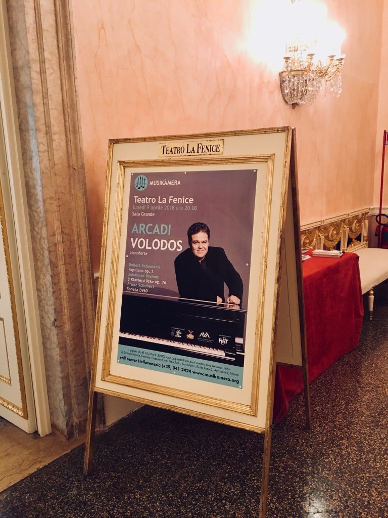 LucasCarlChrist's tweet photo. @ArcadiVolodos at @teatrolafenice in #Venice in April! Unmissable!! https://t.co/ZLALxaKRID