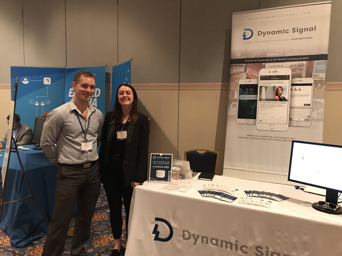 Dynamic_Signal's tweet photo. If you’re at #RaganDisney, make sure to swing by our booth to see @katie_kelley13 and @91myoung! https://t.co/m6lQr67F9H