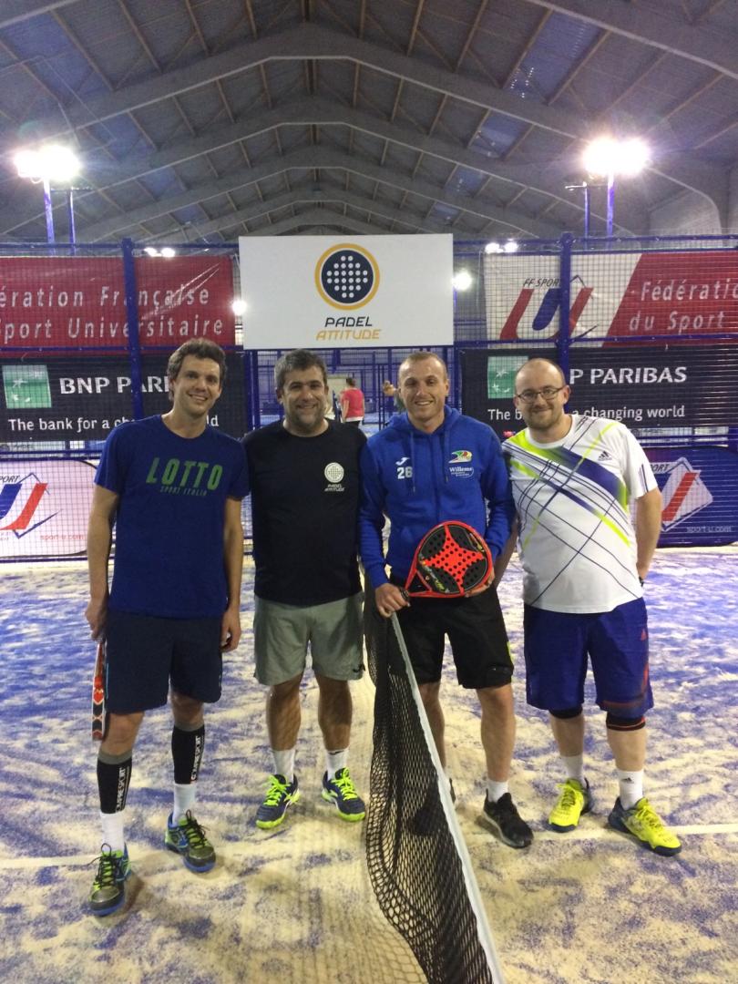 PtiteSev59's tweet photo. Visite de luxe à @Padelattitude après les rencontres de la Coupe de France Universitaire de PADEL - Trophée BNP PARIBAS avec @PhmPaulodu21 et Kevin Vandendriessche (milieu de terrain au KV Ostende)
@SportULille @FFSportU @Alain_TERNO @FFTennis https://t.co/aGGWwVNtcu
