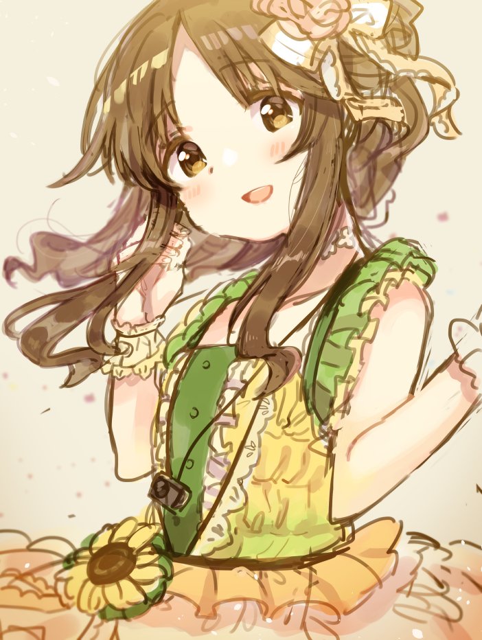 高森藍子 「>高森藍子ちゃん https://t.co/IR8QUUpQEb #oda」|毛ふ毛のイラスト