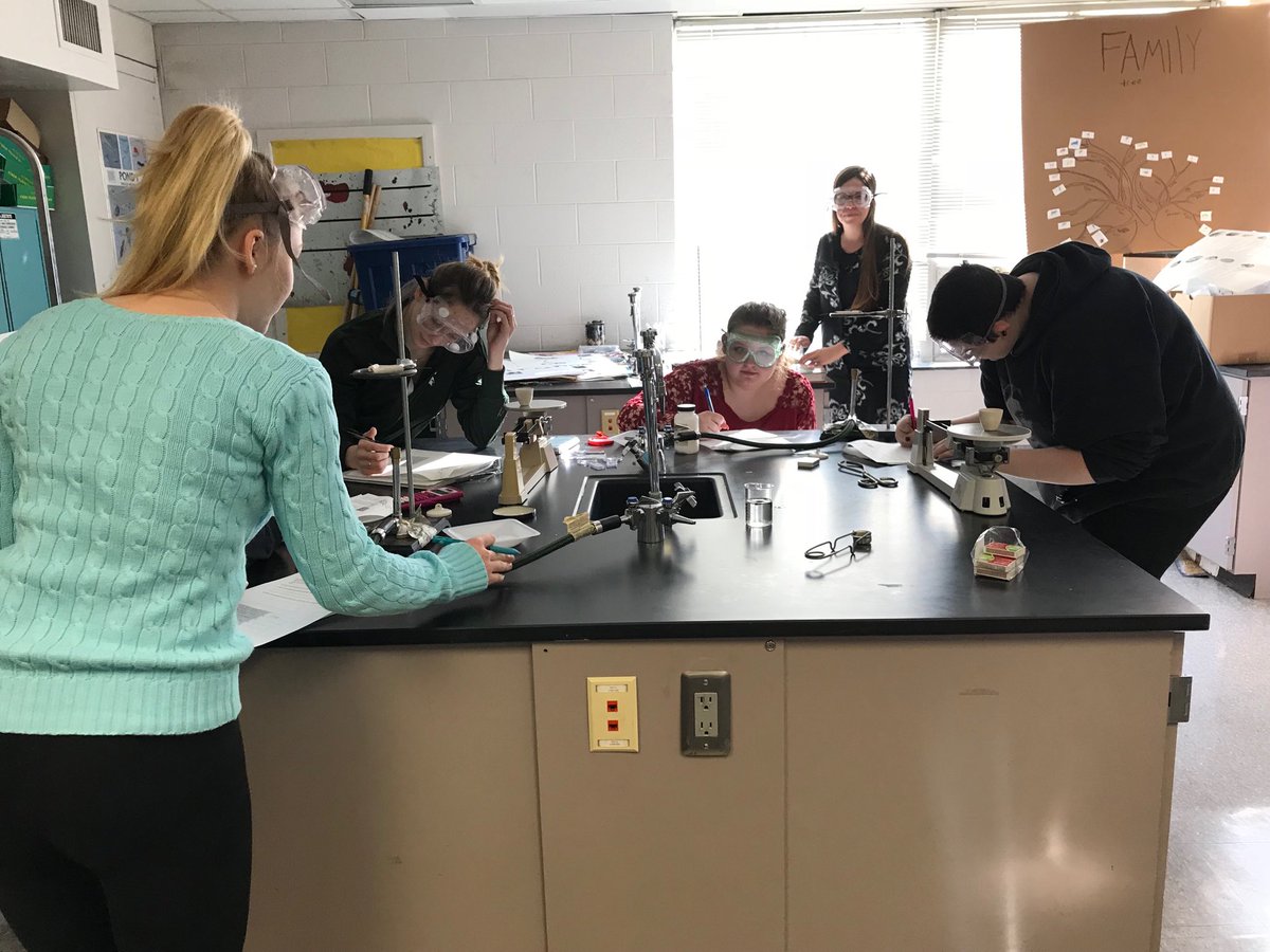 TCCHS science class hard at work!!