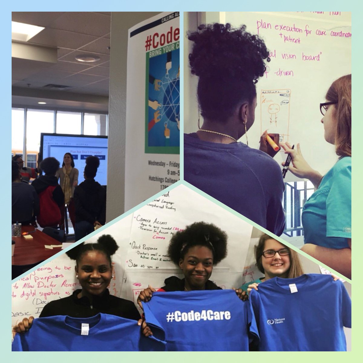 NasonGroup's tweet image. Excited to be a part of #Code4Care  w/ @CfDINH &amp;amp; @navicenthealth
 Young #creative #innovators are developing solutions to real life problems for #patients! #designthinking #designingforhealth #designforhealth #innovation #ux #ui #digitalhealth @cornue @sim_s @markmcferron