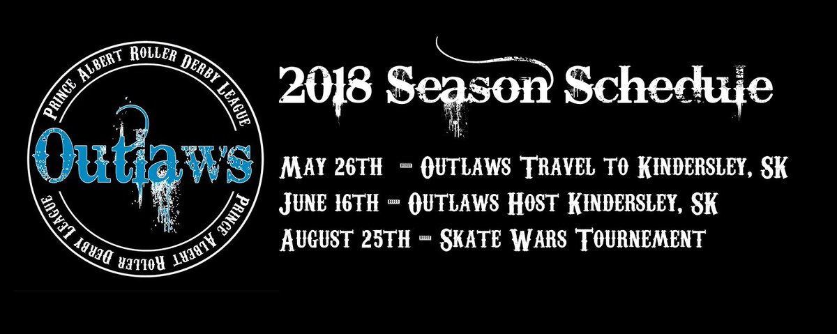 OutlawsPARD's tweet photo. Update to our Season Schedule! Unfortunately, we had to cancel our April 28th bout due to the venue keeping the ice on the rink floor longer than anticipated. We'll be hosting Kindersley in June instead! https://t.co/SRWPL9Q12H