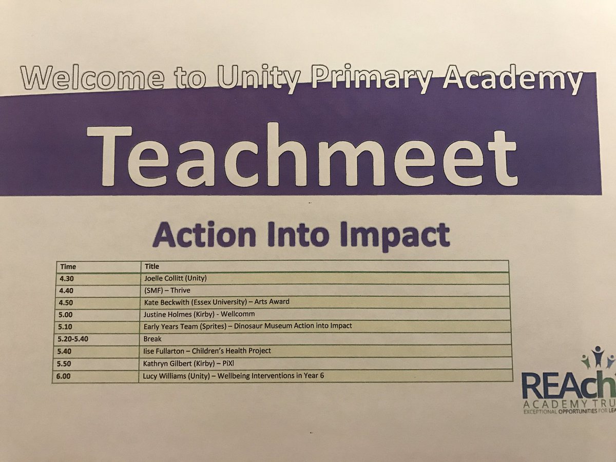 sjpharper's tweet photo. And we are off! @unity_primary @Reach2A #unityteachmeet https://t.co/DBx5nVDMRd