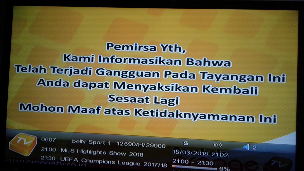 fillete's tweet photo. @beINSPORTSid kenapa bein tidak tayang lagi di orangetv? https://t.co/6lbXgMmS4T