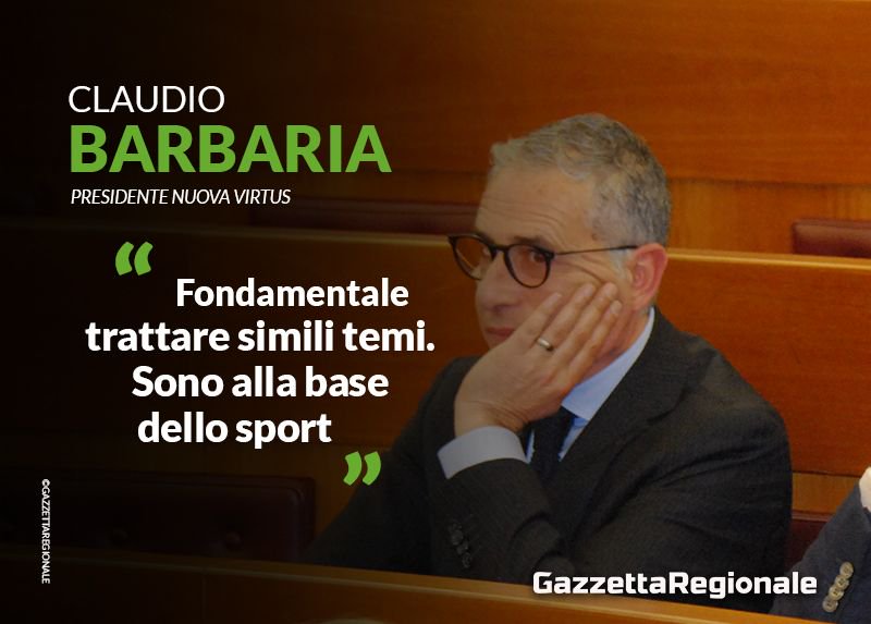 #Sportelegalità Claudio #Barbaria Presidente #Nuovavirtus