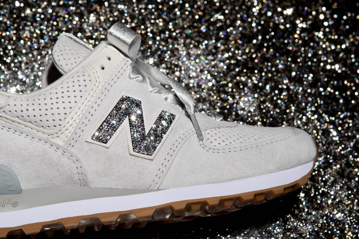 swarovski's tweet photo. A sparkling twist on the iconic classic. @NBClassics just launched an #NBExclusive: the NB1 574 embellished with #crystalsfromSwarovski. Choose between different shades of grey and black and customize your sneakers with #Swarovski crystals. Read more at https://t.co/vHEEKLalNX https://t.co/ZMfga7qyub