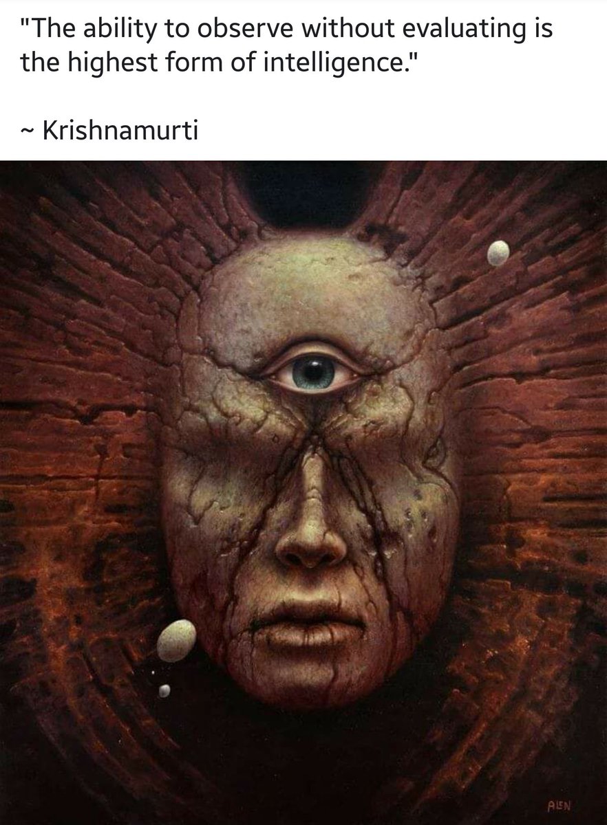 Jasmuna1's tweet photo. #Krishnamurti Advice

Observe is a state of conscious, perfectly within the skill set of each person.  Evaluating is the core of madness.  You’ll be safe, no worries.

#March is #Hermetica Month   

https://t.co/oCVrgncMef https://t.co/waobymzq4w