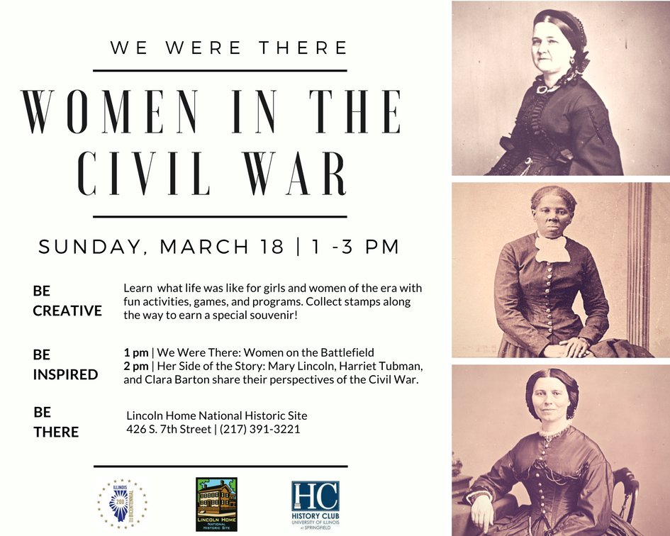 LIHO &amp; UIS History Club are proud to present “We Were There: Women in the Civil War,”a special event celebrating the contributions from women that changed the course of our nation’s history. Sunday, 3/ 18 -1p.m.- 3p.m. It is open to the public, family-friendly, and FREE of charge