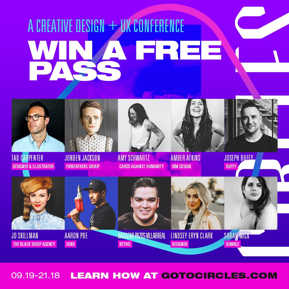 Win a FREE Pass to <a href="/CirclesConf/">Circles Conference</a>! Learn how at gotocircles.com
#GoToCircles #Circles2018