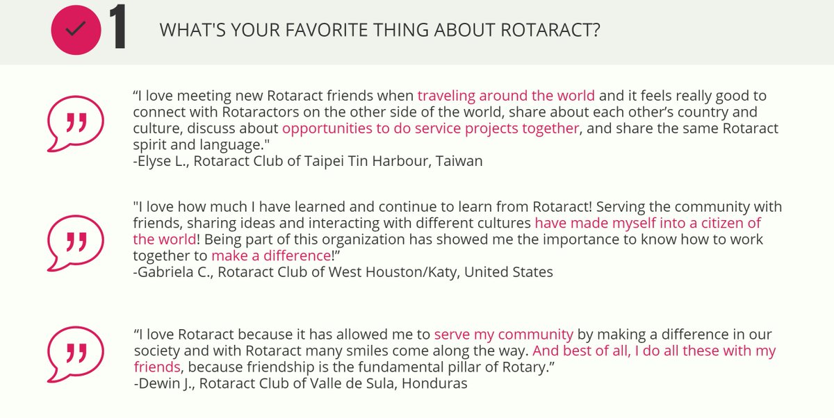 rotaract's tweet photo. We celebrated #Rotaract50 by asking you about your experience in Rotaract! Here is what you said. https://t.co/huaxw430w3