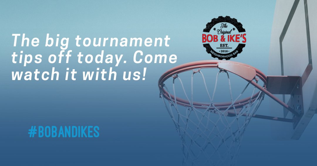 Looking for a place to watch the basketball tournament? Come hang with us at Bob &amp; Ike’s! #BobAndIkes
