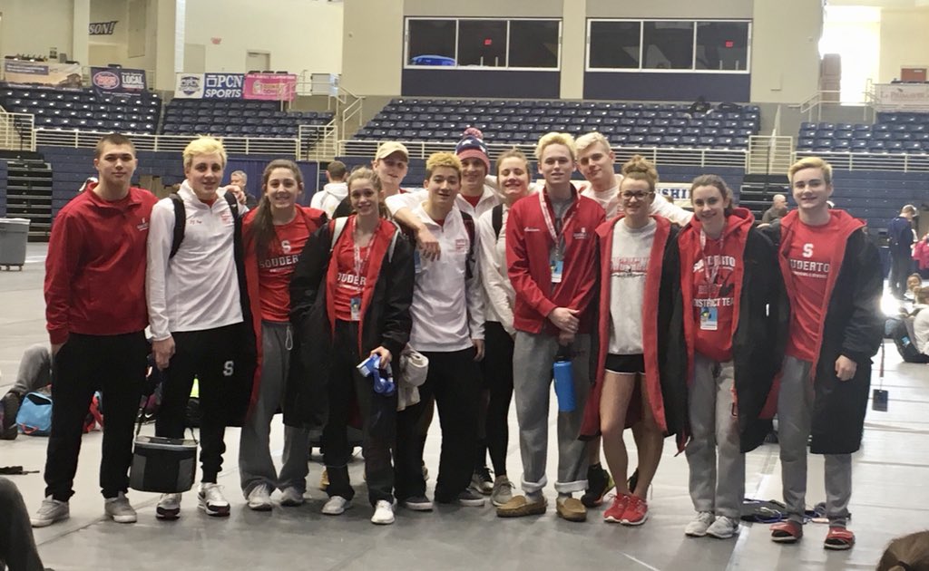 Wesley Ahart took 4th in the state for diving. Girls 200 free relay took 7th in the state. The boys 200 free relay took 12th and medley relay took 9th. <a href="/AthleticsSahs/">SAHS Athletics</a> <a href="/SASD_SAHS/">Souderton Area HS</a> #hardworkpaysoff