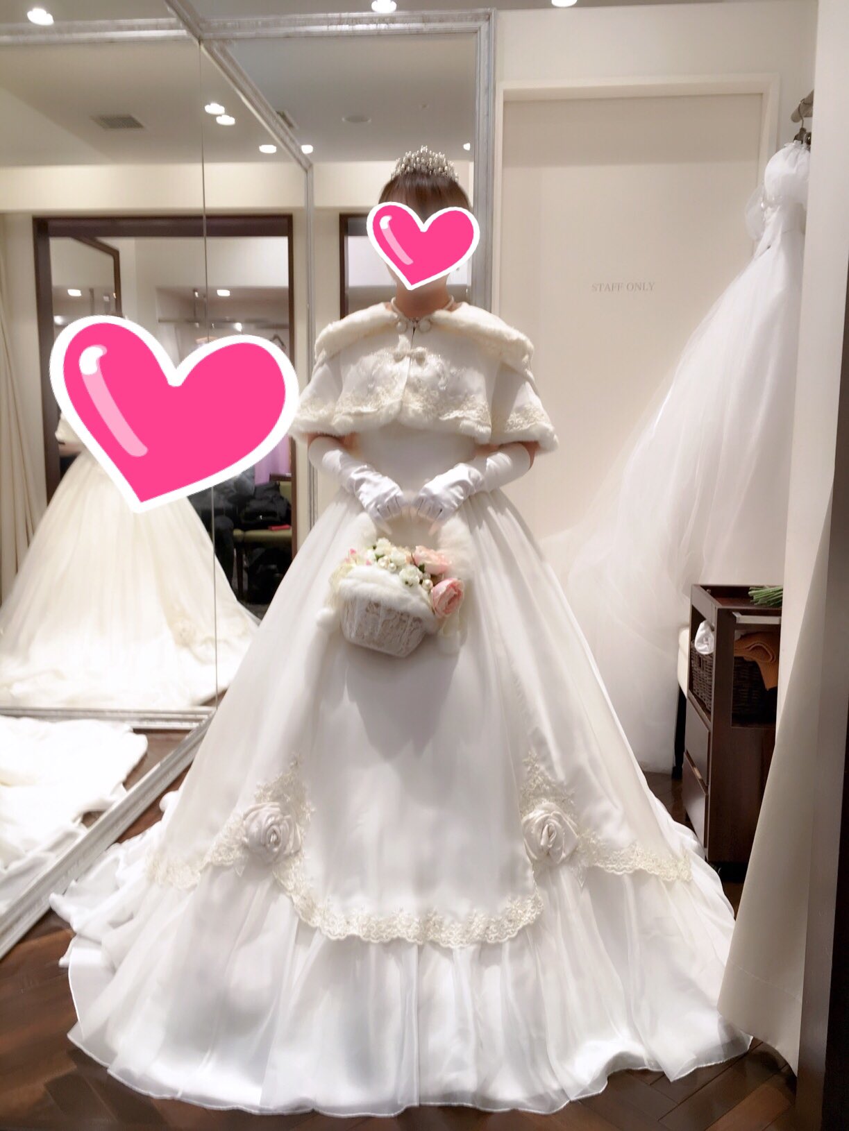 姫亜 ディズニーアンバサダーホテルで結婚式の打ち合わせをした時に着たドレス達 ディズニー プリンセスをモチーフにしたプリンセスのウェディングドレス着せてもらった アンバサダーオリジナルのドレス 白雪姫とベルとラプンツェルを試着