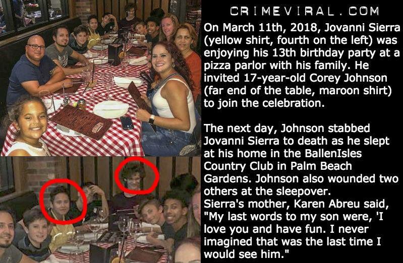 CrimeViral's tweet photo. Boy who was stabbed to death on his 13th birthday invited his killer for pizza night before... https://t.co/mC7mXIAond