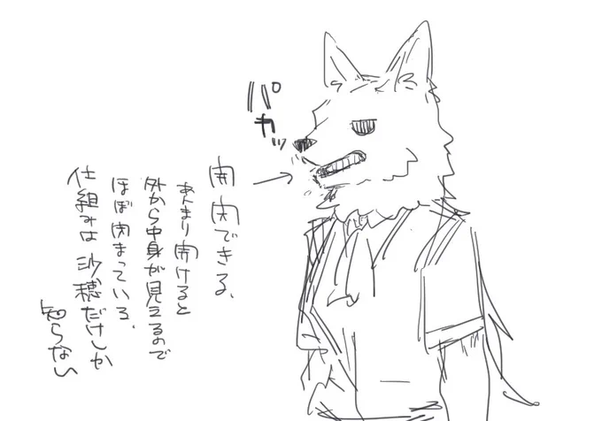 沙穂の犬頭の口のトコが動かせるといいなと思ったけど仕組みが思いつかないし、開いたところで通気性がよくなるくらいだった#幻楼邸 