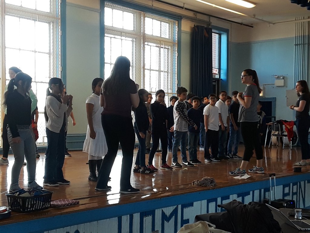 MsPmlux's tweet photo. #chasestudents working on staging for our performance #operaforall https://t.co/oSaLZ9BedO
