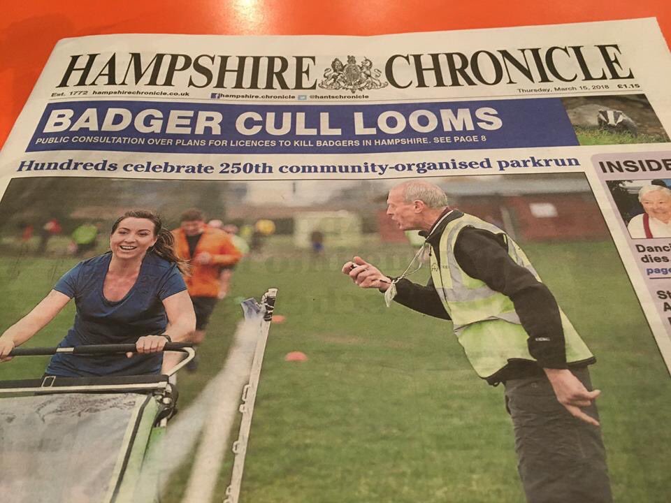 Winchester parkrun tweet media