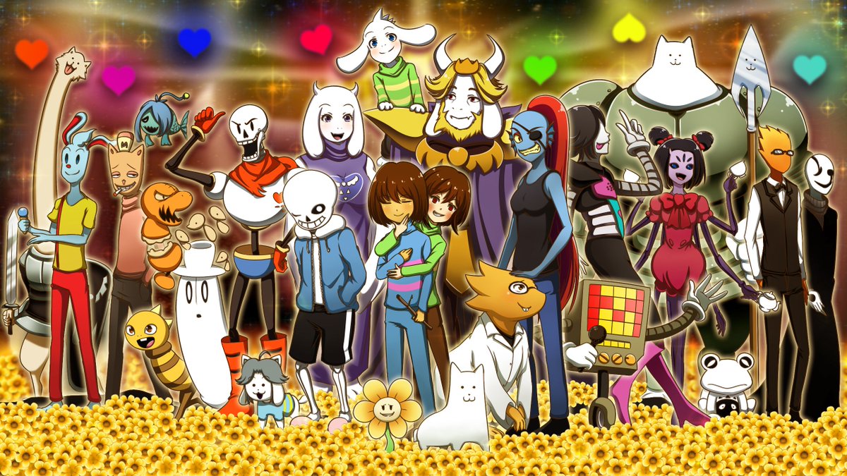 Konsu Twitter પર アンダーテール Undertale Undertale Undertaleクラスタと繋がりたい 久々投稿 一ヶ月以上イラスト投稿できていなかった 生活環境が変わったりいろいろありました ヘッダーのイラストよりも詰め込んでみました 集合絵やっとできた