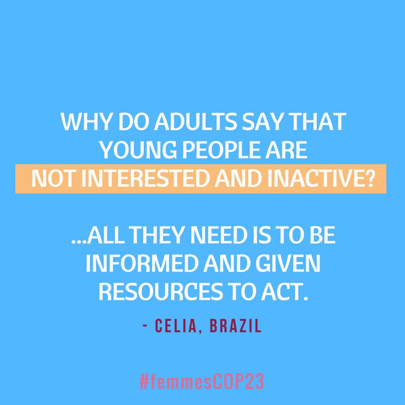 voicesofyouth's tweet photo. Young women around the world are involved in the fight against climate change. Learn more about what they're doing here: https://t.co/x3QijngoUp
With @UNICEF_france #CSW62 #FemmesCOP23 https://t.co/HBkUsYpqKk