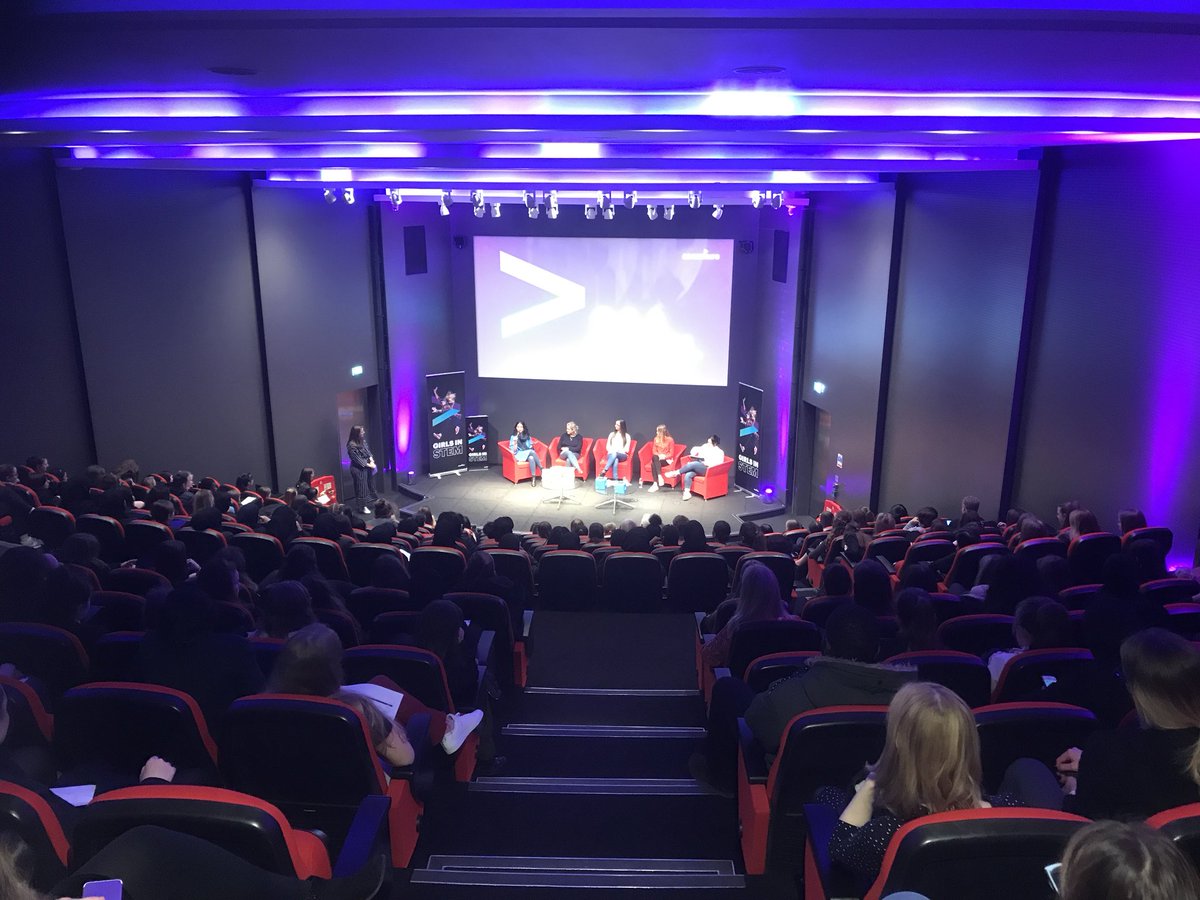 KavianB's tweet photo. What a fantastic day; inspiring speakers and lots of energy from girls in STEM! #GirlsInSTEM https://t.co/Tim1AlVr4G