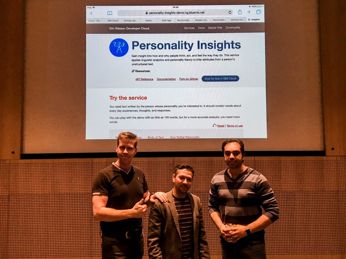 FluidDK's tweet photo. Fluid deltager som vanligt aktivt når @IBM afholder Watson Developer Days. Der bliver delt spændende viden omkring Watson Natual Language Understanding, Cognitive Conversational Applications (chatbots) og Watson Knowledge Studie.
#IBM #watson #AI #Copenhagen https://t.co/0pglrrbatN
