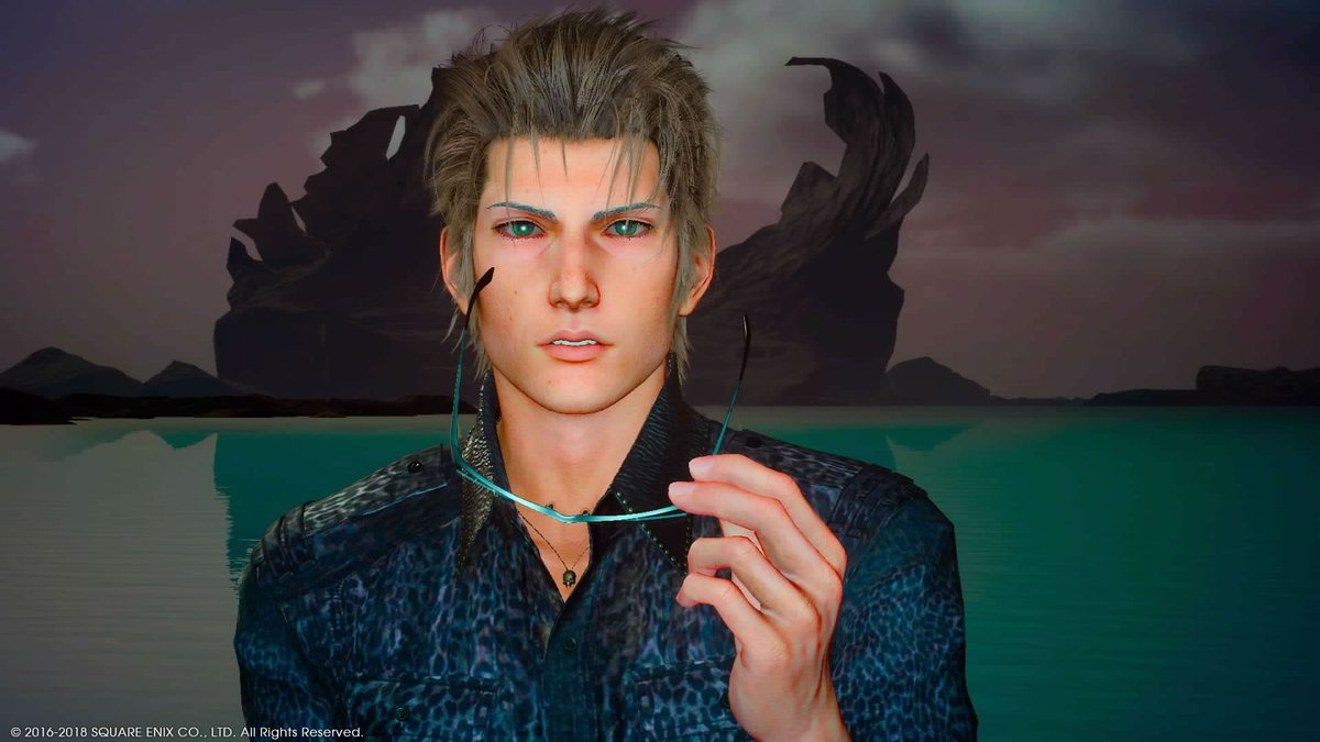 キレイなグリーンアイがよく見える✨
#FF15 #FFXV #イグニス