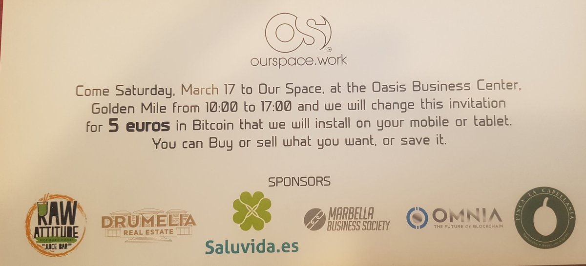 YoungBusinessSo's tweet photo. Nota de Prensa del 1er Mercadillo Bitcoin en Marbella https://t.co/7CztigH3ML https://t.co/6jFyAQcToA