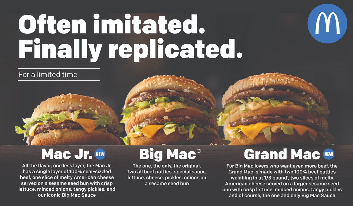 McDonalds_TMC's tweet photo. Let us know what your thinking of the #GrandMac and #MacJR https://t.co/Ja24hMbHCd