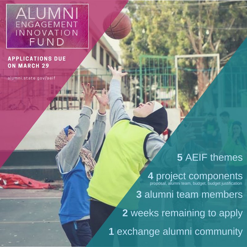 exchangealumni's tweet photo. The countdown is on! #ExchangeAlumni-- only two weeks remain to submit applications for #AEIF2018! Don't miss out on your opportunity to win up to $25,000 for a community service project! Submit applications now! Deadline is March 29. https://t.co/Dmdvt6ta4w https://t.co/XaIgvPzccu