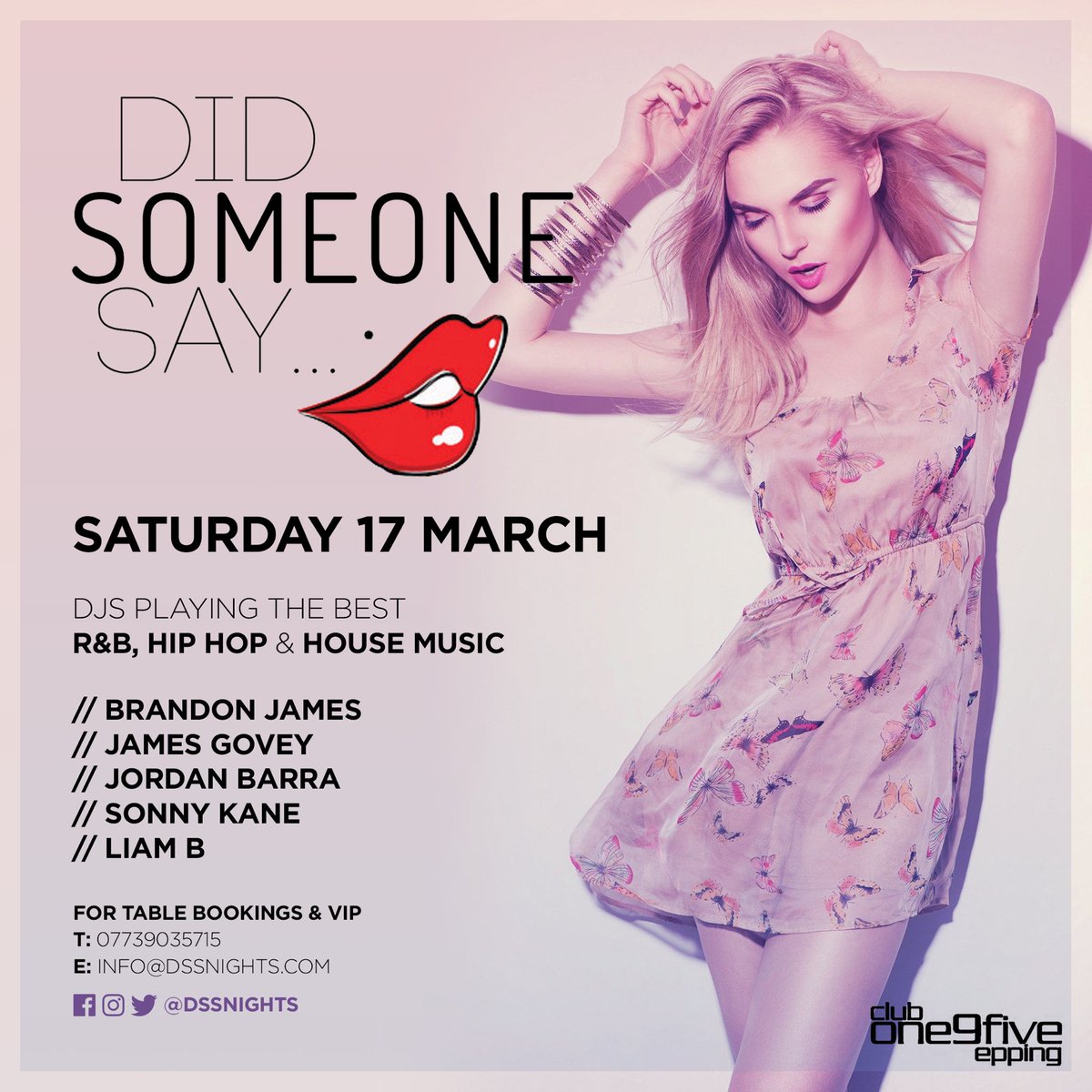 brandonjamesuk's tweet photo. Saturday back @Club195 

FREE VIP for groups of girls! 

Message me for more info! 💃🏾🍾 https://t.co/aiFSkPuCcw