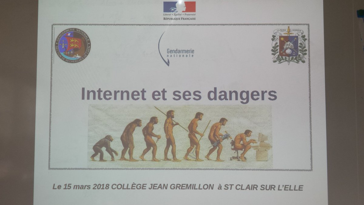 CdiGremillon's tweet photo. Lutte contre les dangers et les pièges d'internet avec la Gendarmerie pour tous les 4e @CollgeGrmillon1 #CNTECH #GendarmerieNationale #luttecontreleharcelement #saintclairsurlelle https://t.co/IRw6jHTz95