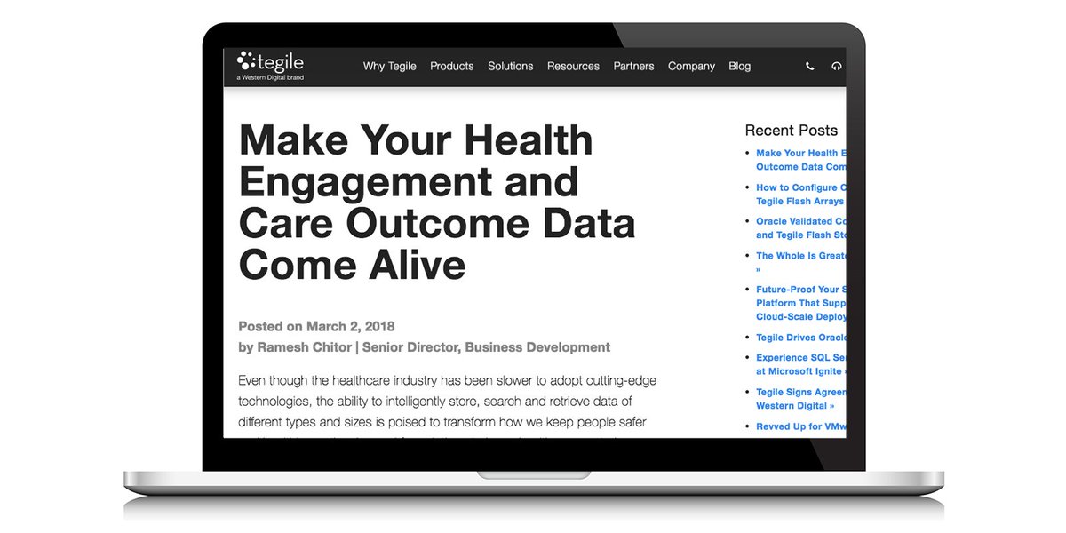 Tegile's tweet photo. #Bigdata can make a huge difference in how your company operates. Read our blog about how fast storage can help the medical industry - https://t.co/WmjMxsLroF https://t.co/gtmAuxgWhL