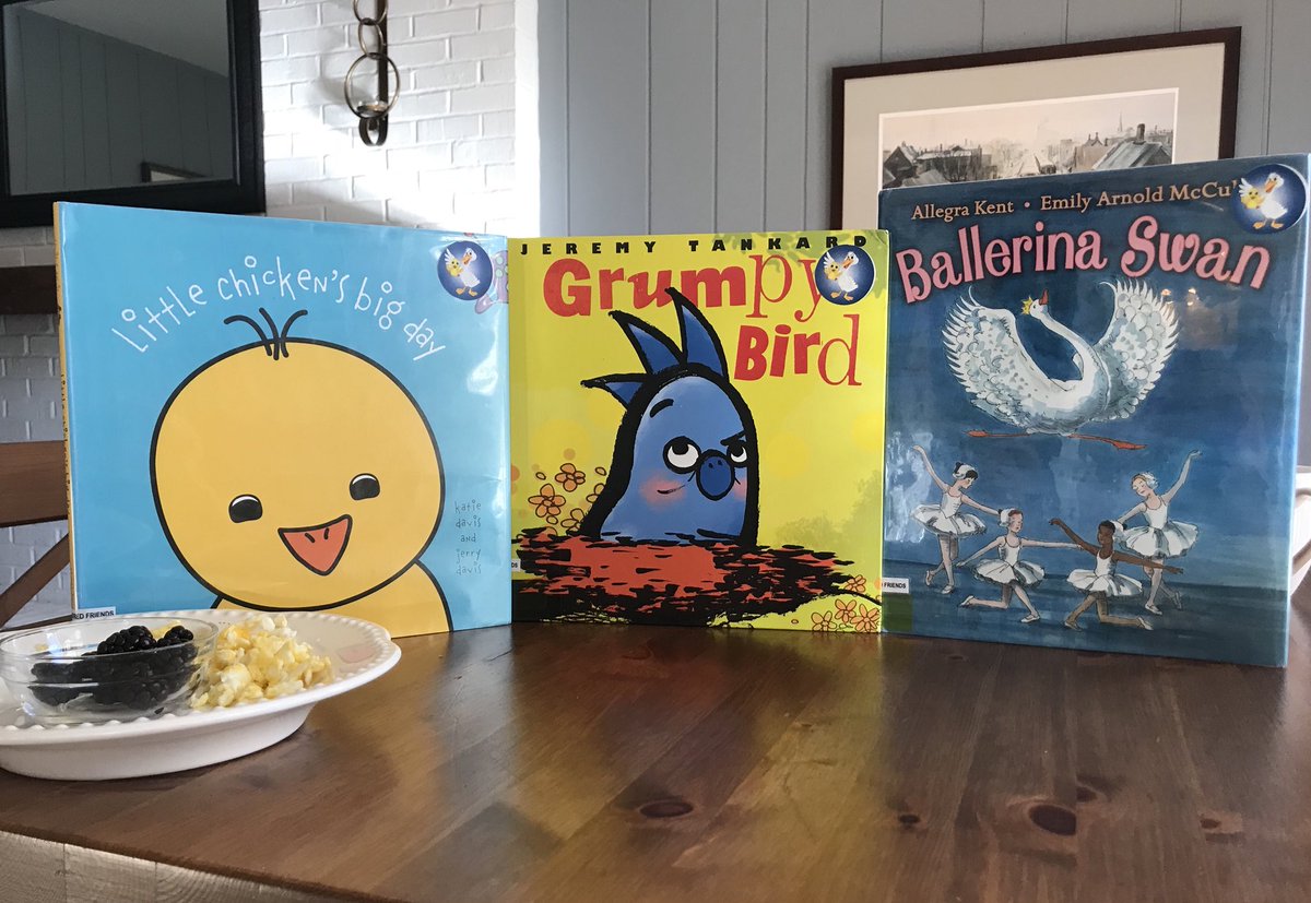 anitraschulte's tweet photo. Book brunching with these birdies 🍽 @KatieDavisBurps #JerryDavis @SimonKIDS @JeremyRTankard @Scholastic #AllegraKent #EmilyArnoldMcCully @HolidayHouseBks #kidlit #kidlitart https://t.co/liOrFnkb51