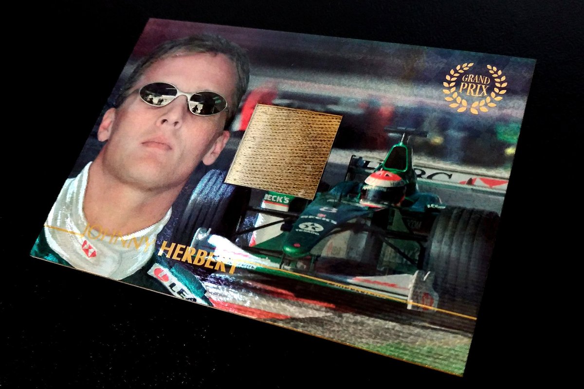 Another rare find. A 2005 Futera Grand Prix Johnny Herbert card